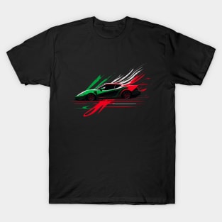 Sports Car Dark Green Side T-Shirt